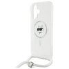 Karl Lagerfeld KLHMP16SHCCHNT iPhone 16  6.1 hardcase transparent IML Choupette Head & Cord Magsafe